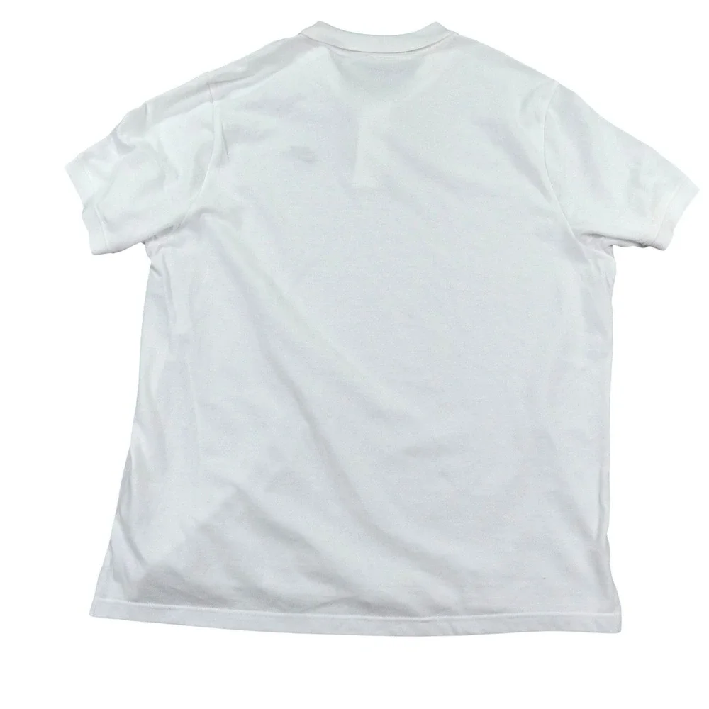 Nike Sportswear Cotton Polo Mens XXL White Embroidered Logo Streetwear Casual